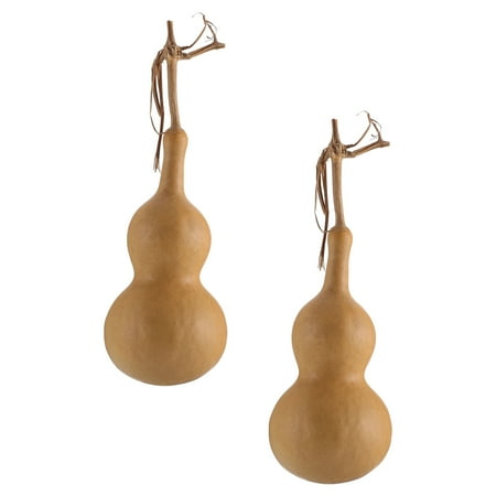 

Mobestech 2Pcs Gourd For Diy Desktop Gourd Decor For Commercial Use Khaki Color