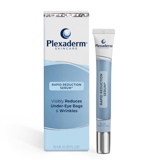 Plexaderm Suero para ojos de reducción rápida: fórmula avanzada antienvejecimiento que reduce visiblemente las bolsas debajo de los ojos, arrugas, ojeras, líneas finas y patas de gallo al instante Eli