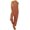 Orange, variant on Women's Casual Print Loose Suspender Button-Down Bib Jumpsuit - Wide Leg Harem Pants