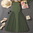 thumbnail image 4 of JIAYUE Girls Dresses A-Line Semi Turtleneck Elegant Long With Pleated Sleeveless Design For Summer Formal Occasions And Party Wear Lovely Infant Kids Dress, 4 of 9