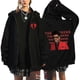 thumbnail image 1 of Chaquetas con estampado de rapero para hombre, ropa de calle de hip hop, sudaderas con capucha con cremallera, abrigos casuales de gran tamaño, Tops con capucha, sudaderas Y2K Unisex, 1 of 4