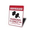 thumbnail image 4 of Bodybuilder Parking Novelty Sign, Metal Wall Decor - 10x14 inches, 4 of 4