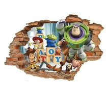 Wall Stickers for Kids, Toy Story Character Stickers for Children Room, DIY Removable Stickers for Baby Kids Nursery Bedroom Living Room Playroom Wall Decoration