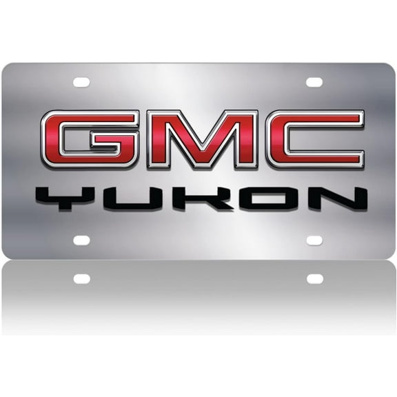 Eurosport Daytona- Compatible with 2019- Current GMC Yukon - Stainless Steel License Plate