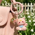 thumbnail image 2 of mdesiwst Keychain Pendant Three-dimensional Cat Bell Sound Keyring Keys Bags Phone Lanyard Versatile Hanging Ornament, 2 of 8