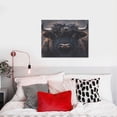 thumbnail image 4 of Logiee Majestic Black Yak Print Canvas Wall Art ,Art Poster,Canvas Decorative Picture,Decor Wall Pictures for Living Room Bedroom Bathroom,Ready to Hang, 4 of 6