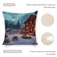 thumbnail image 4 of Christmas Cabin Linen toss pillowcase Decoration pillowcase Gift preferred 18x18" Cushion cover 1 set Sofa pillowcase Sofa bedroom living room car, 4 of 8