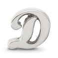 thumbnail image 3 of Reflection Beads Sterling Silver Reflections Letter D Script Bead, 3 of 4