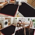 thumbnail image 5 of Area Rugs for Living Room Bedroom, Valentine's Day 4'x6' Rug Washable Carpet Runner Indoor Outdoor, Black White Love Heart Modern Art Non Slip Accent Floor Mats Rug for Kitchen, Office, 5 of 8