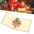 thumbnail image 1 of Tarjetas de NaviDad en 3d, Tarjeta de Felicitaciónón Hollow Talling Ambientalmento Amigable para la decoración para el Regalo, 1 of 7