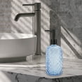 thumbnail image 6 of Unique Bargains 1 Pc Cylinder Argyle Soap Dispenser 13.53oz Blue Black, 6 of 6