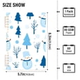 thumbnail image 2 of FORMRS 1-Subject Spiral Notebook 8" x 5" College Ruled 60 Refillable Sheet A5 Hard Cover, Blue Simple Cartoon Snowmen, 2 of 7