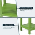 thumbnail image 3 of Nalone End Table Adirondack Small Side Table 16.5" Outdoor HDPE Plastic Small End Table for Home Living Room Bedroom Patio Farmhouse (Lime), 3 of 8