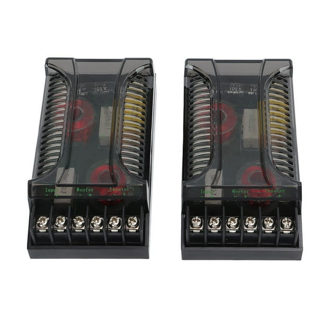 Audio de Voiture Crossover, 2 Pcs Accessoires de Voiture 2 Voies Audio de Voiture Crossover Expérience Inégalée