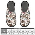 thumbnail image 5 of IAUYY Memory Foam House Slippers Suitable for Both Men and Women. Comfortable, Anti-Slip Plush Flat-Bottomed Slippers The Best Holiday Gift Rugby Illustration, 5 of 9
