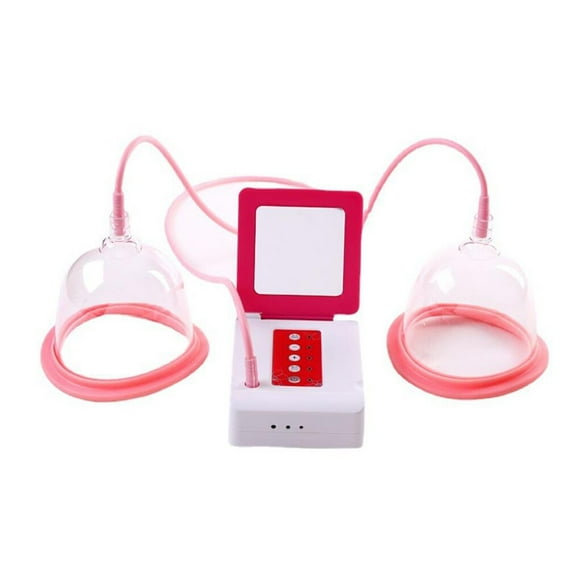 Minnieouse Masaje moldeador de cuerpo profesional, práctico masajeador con ventosas al vacío, dispositivo de terapia, bomba de aumento de senos, masajeadores Blanco/Cubierta de copa A