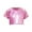 Hot Pink, variant on Utoimkio Little Boy Girls T-Shirts Kids Short Sleeve Crewneck Tees Solid Color Casual Tops Size 3-16T