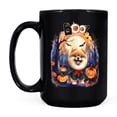 thumbnail image 2 of Happy Halloween Vampire Pomeranian BOO with Pumpkins Fun and Spooky Mug Pom Dog Lover Gifts Coffee Tea Cup - 00018, 2 of 4