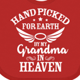thumbnail image 4 of Inktastic Handpicked for Earth by My Grandma in Heaven Angel Wings Boys or Girls Baby Bib, 4 of 4
