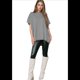 thumbnail image 2 of Suéter Holgado de Corta con Hombros Caídos para Mujer, Gris , Talla M, 2 of 9