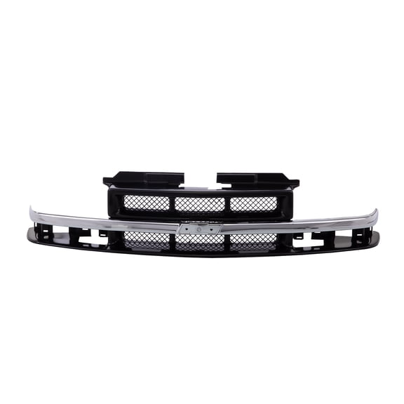 Grille Mesh Insert w/ Chrome Center Bar For 1998-2004 Chevrolet S10 98-05 Blazer