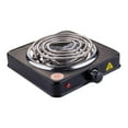 thumbnail image 2 of Quemador de bobina eléctrico, perilla de temperatura ajustable para el hogar, viajes, exteriores, quemador en espiral Único1000W Negro, 2 of 9
