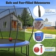 thumbnail image 5 of SEGMART Outdoor Trampoline with Enclosure and Ladder, 14FT Trampoline with Basketball Hoop, Recreational Trampoline with Anti-Rust Coating, Backyard Trampoline with No-Gap Design for Kids, Adults, 5 of 10
