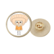 thumbnail image 1 of Deliciosas albóndigas deliciosas fideos chinos uu Broche de oro metálico circular, 1 of 3