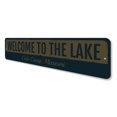 thumbnail image 4 of Vintage Lake Welcome Novelty Sign, Metal Wall Decor - 4x18 inches, 4 of 4