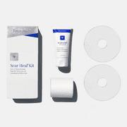 Rejuvaskin Scar Heal Kit - Scar Kit For Breast Circle Pair - Scar Treatment for Soften, Flatten, Reduce and Recover Scars - Scar Gel, Circle Pair Silicone Sheet & Medical Tape - Physician Recommended
