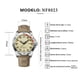 thumbnail image 4 of Reloj NF8023 Casual Impermeable Correa De Cuero, 4 of 9