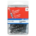 thumbnail image 2 of MIDWEST FASTENER 10420 Hollow Wall Anchor with Screw, #8 Thread, 1-1/4 in L, Zinc, 75 lb, 2 of 2
