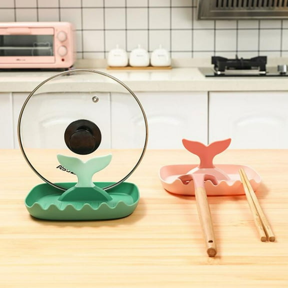 ifundom pot lid rack holder pot lids holder Green 2Pcs