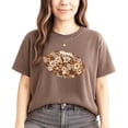 thumbnail image 3 of Trendy Floral Football Shirt for Women and Teens Cute Flower Fall Sports T-Shirt Espresso Shirt Adult Small, 3 of 4