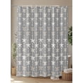 thumbnail image 4 of Starfish Grey Long Shower Curtain Set, Waterproof Shower Curtains for Bathroom, Coastal Ocean Summer Sea Beach Washable Fabric Cloth Bath Curtain for Bathtub Decoration with Hooks 72x84 Inches, 4 of 6