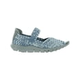 thumbnail image 3 of Bernie Mev Womens Comfi Metallic Woven Athletic Shoes Blue 39 Medium (B,M), 3 of 3