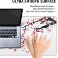 thumbnail image 4 of Cherry Blossom Sakura Gaming Mouse Pad 35.4×15.7inch with Stitched Edges Extended Waterproof Desk Pads Non-Slip Rubber Base Large Keyboard Mat Computer Gaming Mousepad for Work/Office/Home (Eight), 4 of 5