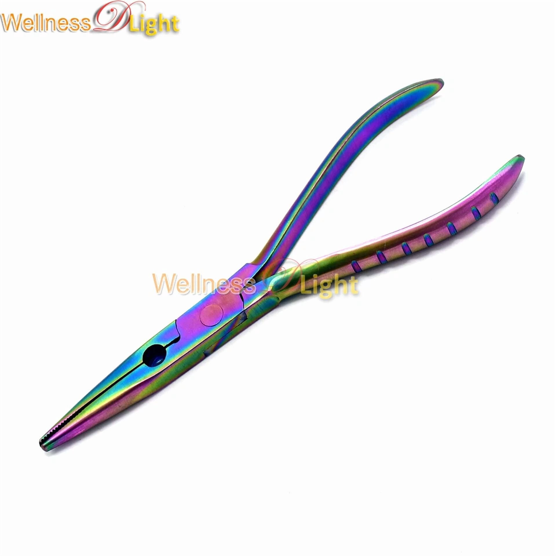 BUTTERFLY- Fisherman'S Needle Nose Plier Long Multi - Rainbow Color A+ Quality Inst Jw-4013