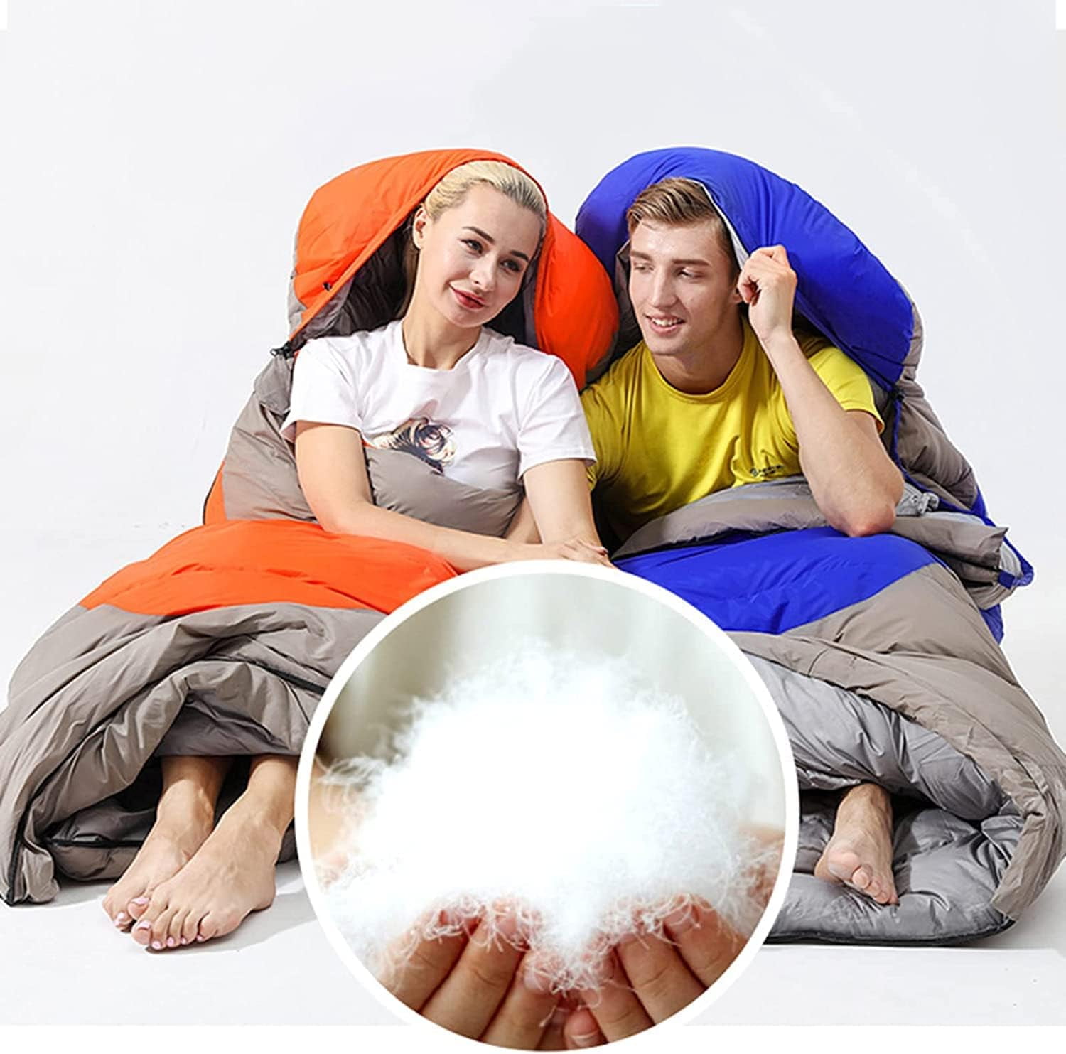 Sleeping Bags for Adults Children Comfortable 3 Season Spring Autumn Winter Sleeping Bag Thickened Sleeping Bag for Camping Hiking Outdoor