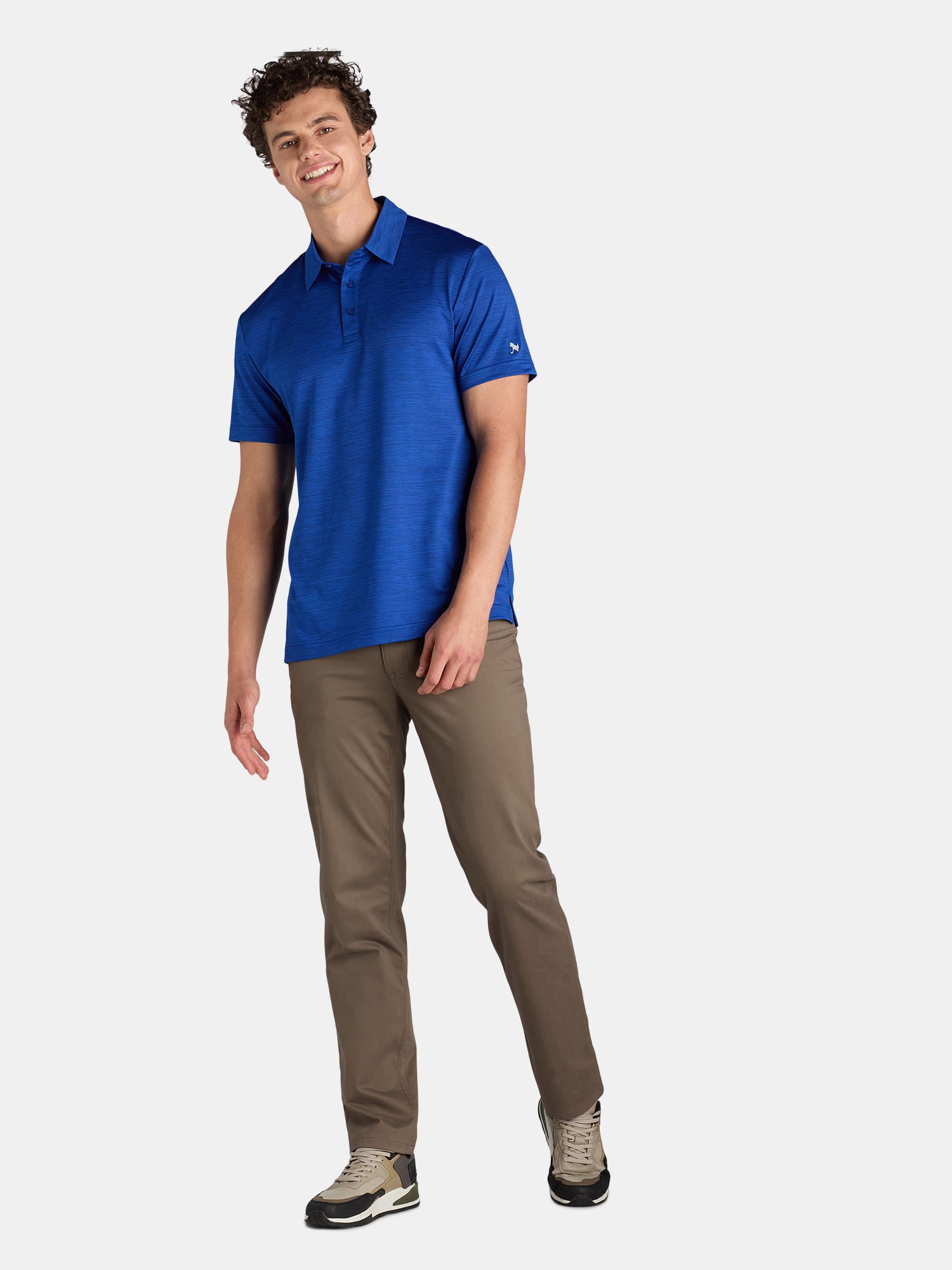 Birdie Bound Men's and Big Men’s Golf Polo Shirt with Short Sleeves, Sizes S-5XL