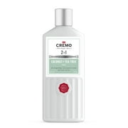 CREMO Astonishingly Superior Moisturizing 2-in-1 Shampoo Plus Conditioner with Coconut & Tea Tree, 16 fl oz