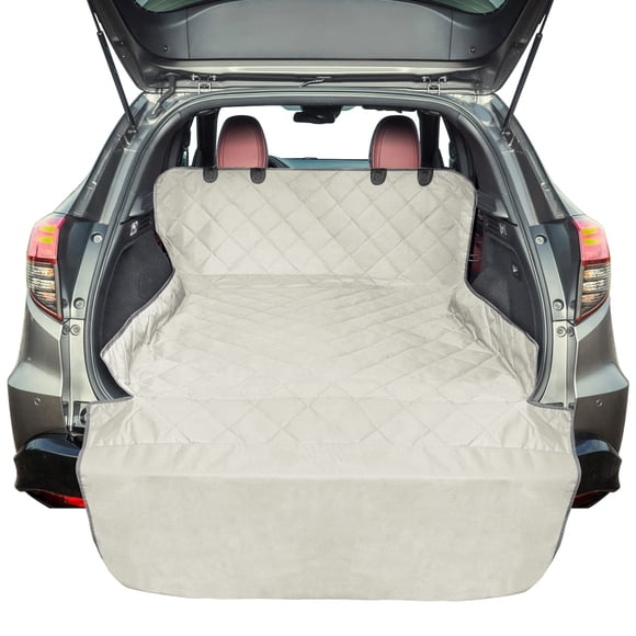 F-color SUV Cargo Liner para perros, resistente al agua, funda de carga para mascotas, funda para asiento de perro, alfombrilla para SUV, sedanes, furgonetas, con protector de solapa de parachoques, a