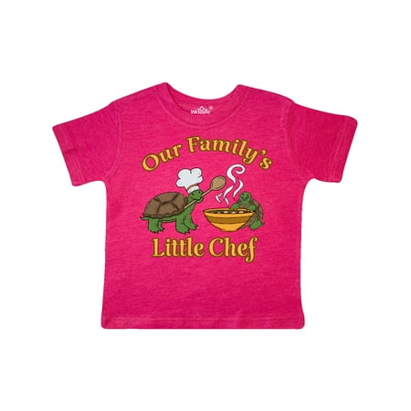 

Inktastic Our Family s Little Chef with Cute Turtles Gift Toddler Boy or Toddler Girl T-Shirt