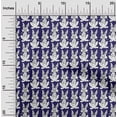 thumbnail image 1 of oneOone Silk Tabby Fabric Rabbit Block Printed Craft Fabric BTY 42 Inch Wide, 1 of 4