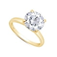 thumbnail image 4 of AFFY 2CT Moissanite Solitaire Engagement Ring for Women in 18K Yellow Gold Sterling Silver-4.5, 4 of 7