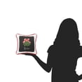 thumbnail image 5 of Christmas Mistletoe Alphabet 100% Cotton Printed Mini Accent Pillow 8" x 8", 5 of 5