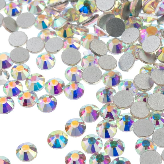 Crystal Lane DIY 1440pcs SS20 (4.7mm) Crystal AB | Glass Round Flat Back Rhinestones