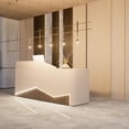 thumbnail image 3 of Advisory Banco Reception Desk Shop Front Desk Podium Register Conference Reception Desk Beauty Salon Schreibtisch Bar Furniture My Lux Decor Round, 3 of 7