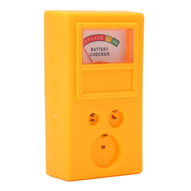 Medidor De Batería De Botón De Reloj, Medidor De Batería De Botón Amarillo De Plástico Con Pantalla Precisa De Medición De Capacidad Para Baterías De Celda ANGGREK Button Battery Capacity Meter