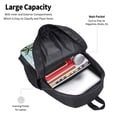 thumbnail image 5 of Daiia Flamingos And Palms Backpack for Men and Women -Durable Backpack Large Capacity, Water-Resistant Bag with Adjustable Straps and Laptop Compartment, 5 of 9